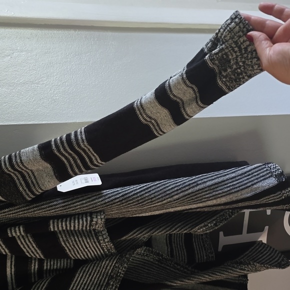 Faded Glory~Stripe Waterfall Cardi~Sz XL~NWT - Picture 5 of 8